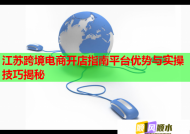 江苏跨境电商开店指南平台优势与实操技巧揭秘