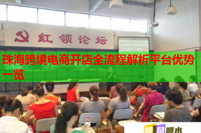 珠海跨境电商开店全流程解析平台优势一览