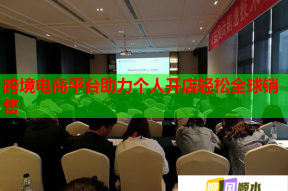 跨境电商平台助力个人开店轻松全球销售