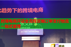 跨境电商开店全流程攻略订单支付物流一站式管理