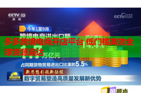 多多跨境电商开店平台 低门槛高效全球货源直达